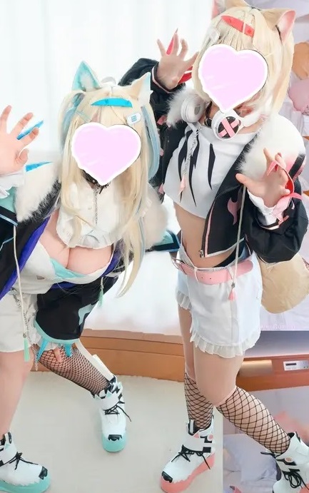 [fantia][ぶんコス (ぶんちゃん)] 百合動画💜番犬姉妹が二人で慰めあい♡スマホで撮影されながら見せつけオナニー♡ [1080p.AV1]