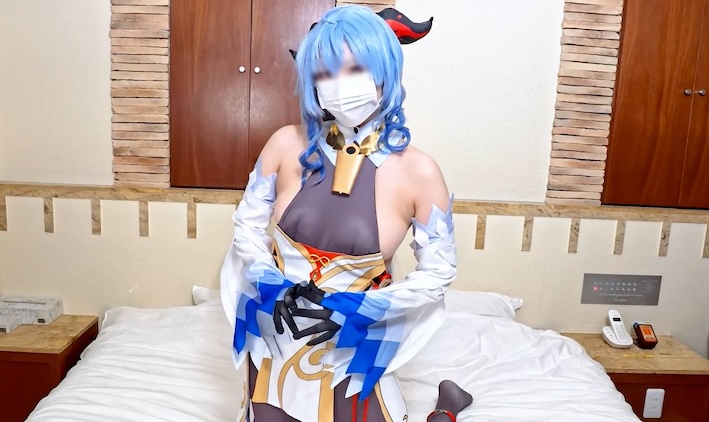 FC2-PPV-4860129 【無/】激カワ本物レイヤーちゃん原ネ申○雨コスでイキまくり！セックス大好きデ