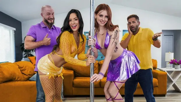 Daughter Swap - Luxe La Fox , Lucy Foxx - Luxe and Lucys Pole Therapy or How To Fix Your Daddys Heart